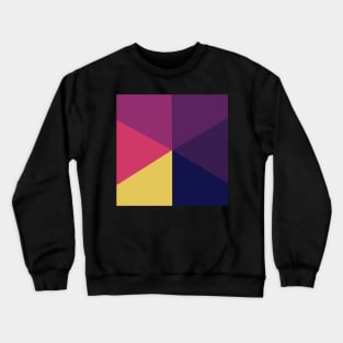 Triangle Of Sun Set Colors Pattern Crewneck Sweatshirt